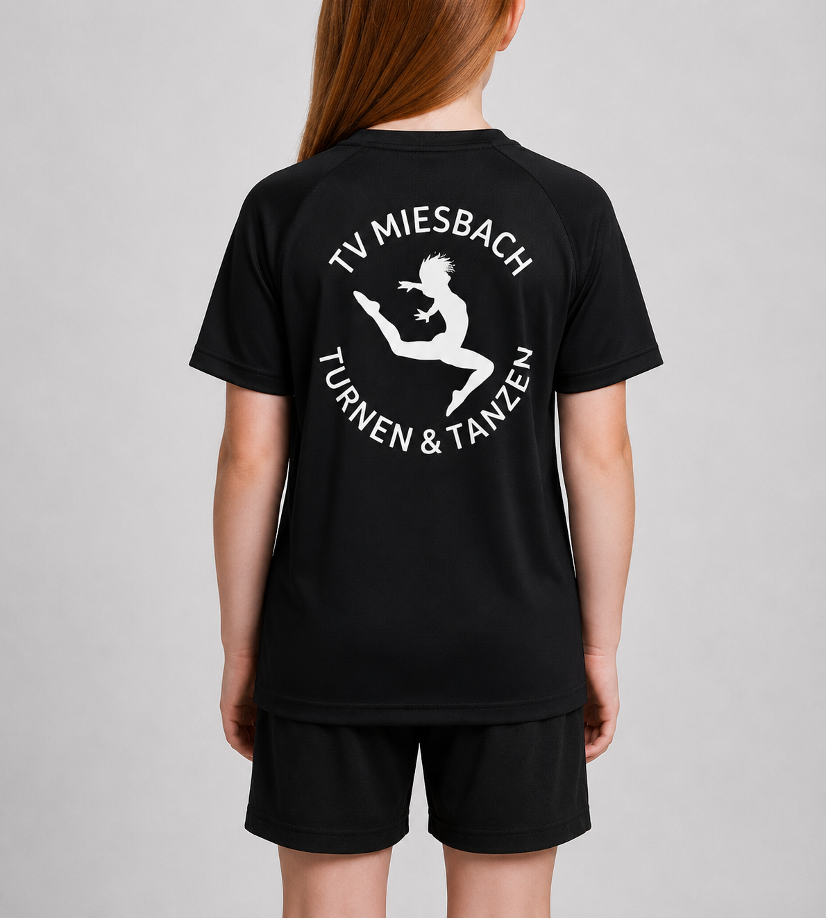 Erima Funktionsshirt für Kinder vom TV Miesbach Rückansicht schwarz
