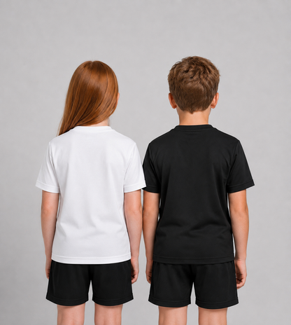 TV Miesbach Vereinsshirt in schwarz & weiss von Erima für Kinder - Unisex von hinten