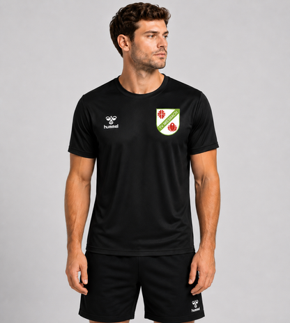TV Miesbach Funktionsshirt schwarz vorne mit Logo von Hummel für Herren