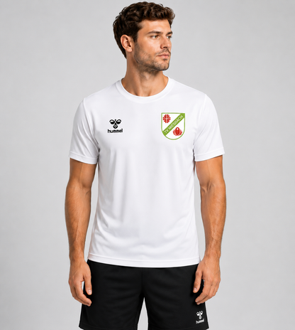 TV Miesbach Funktionsshirt weiss vorne mit Logo von Hummel für Herren
