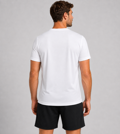 TV Miesbach Herrrn T-shirt aus baumwolle ohne Vereinslogo hinten in weiss