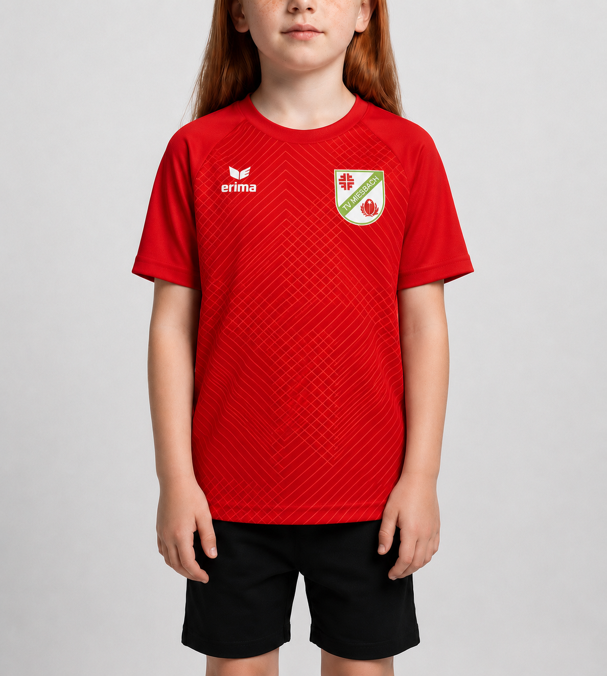 Erima Funktionsshirt für Kinder vom TV Miesbach Vorderansicht rot