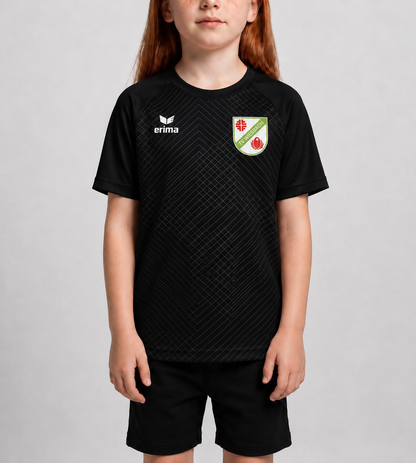 Erima Funktionsshirt für Kinder vom TV Miesbach Vorderansicht schwarz
