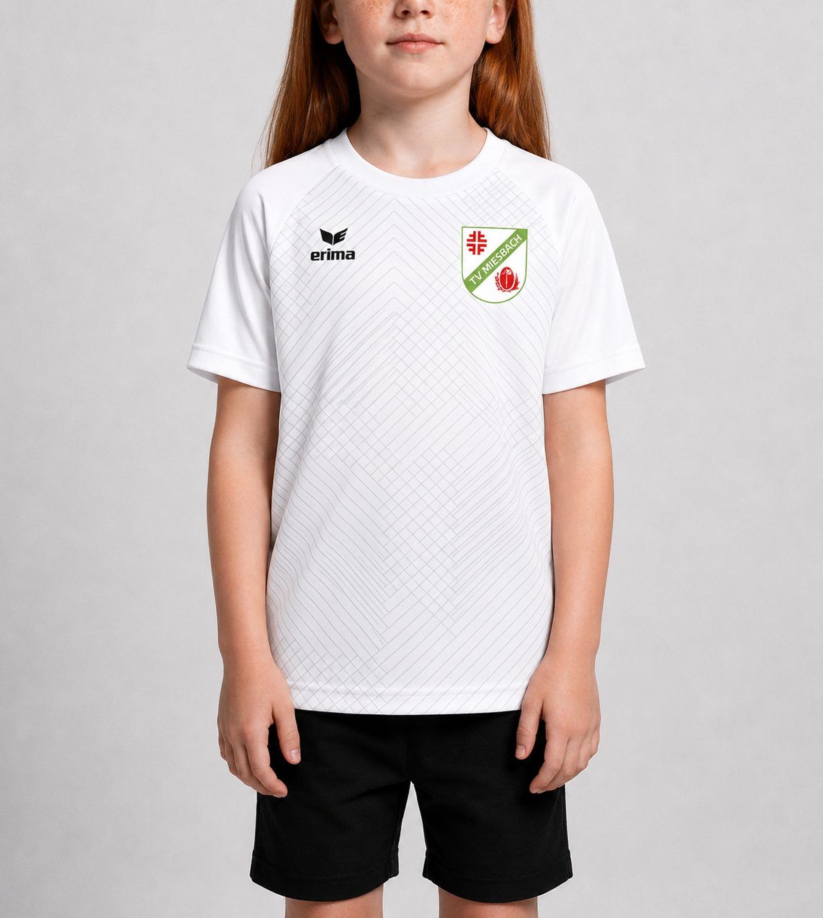 Erima Funktionsshirt für Kinder vom TV Miesbach Vorderansicht weiss
