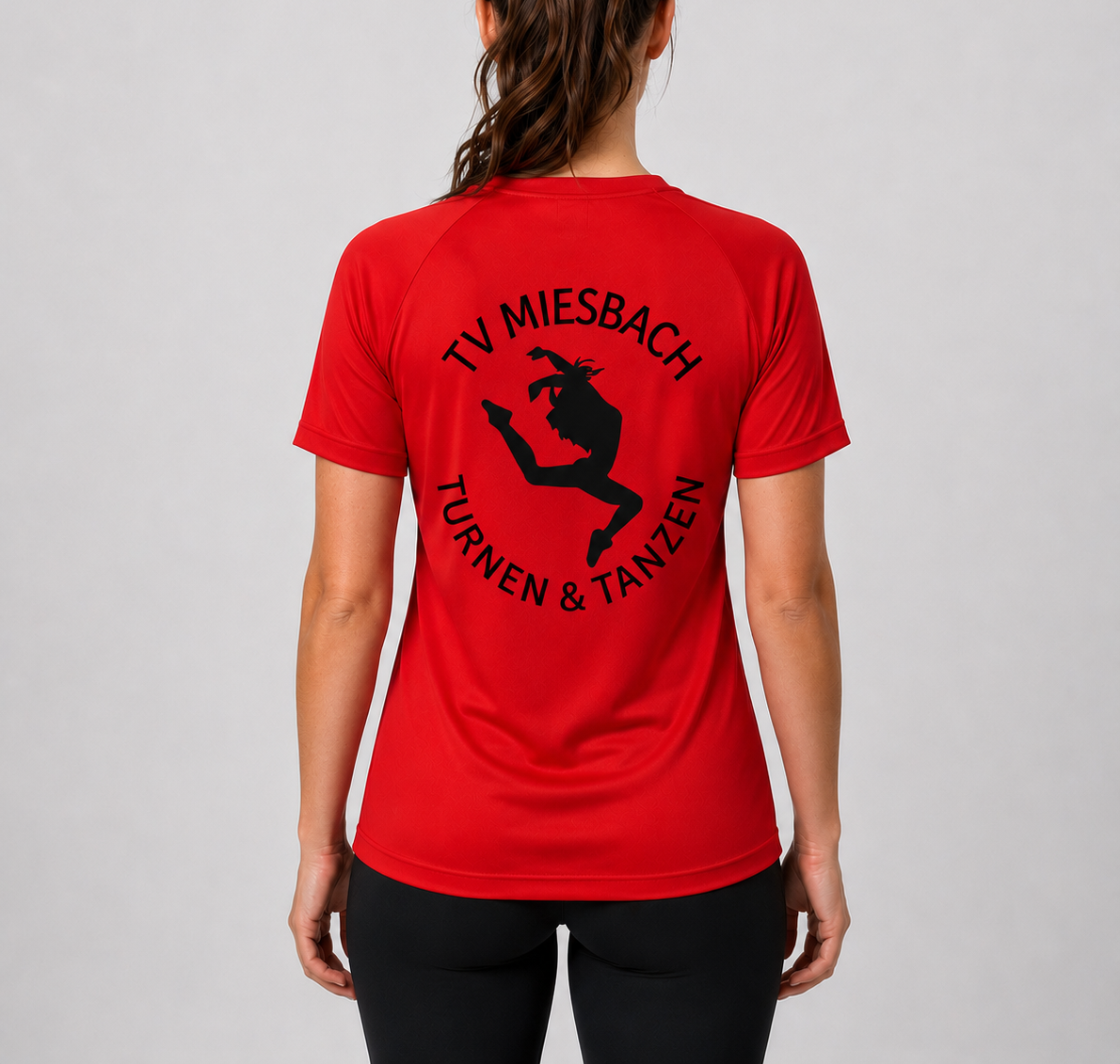 Funktionsshirt für Damen von Erima TV Miesbach hinten rot