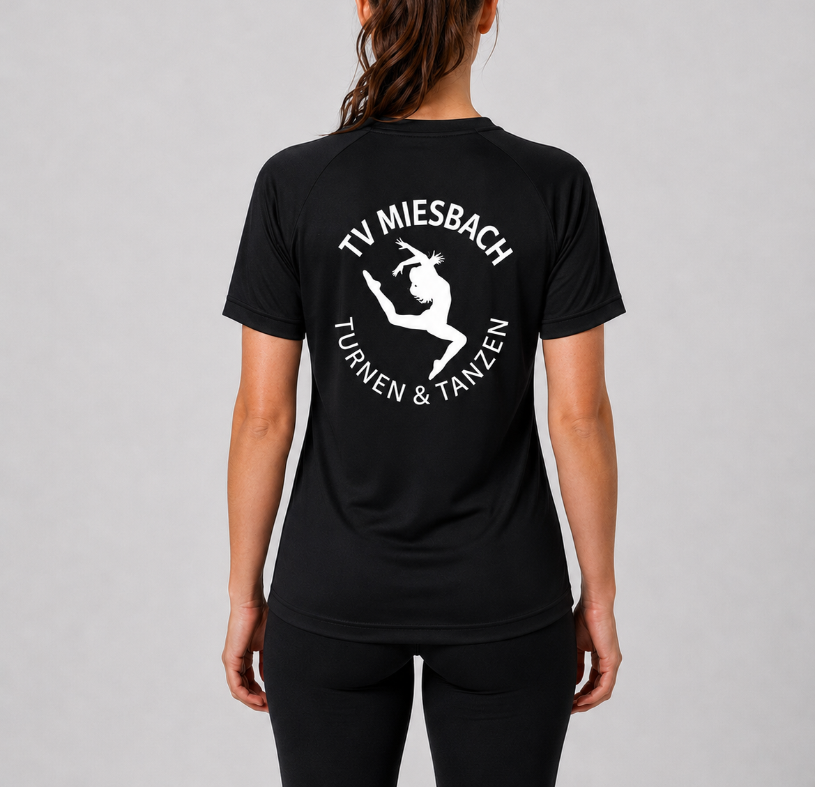 Funktionsshirt für Damen von Erima TV Miesbach hinten schwarz
