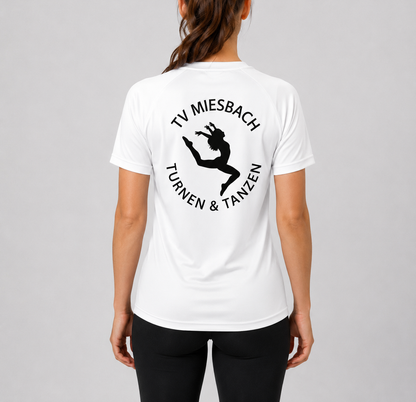 Funktionsshirt für Damen von Erima TV Miesbach hinten weiss
