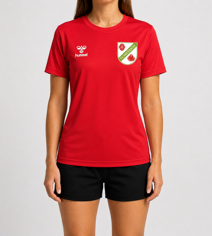 TV Miesbach Shirt rot vorne mit Logo