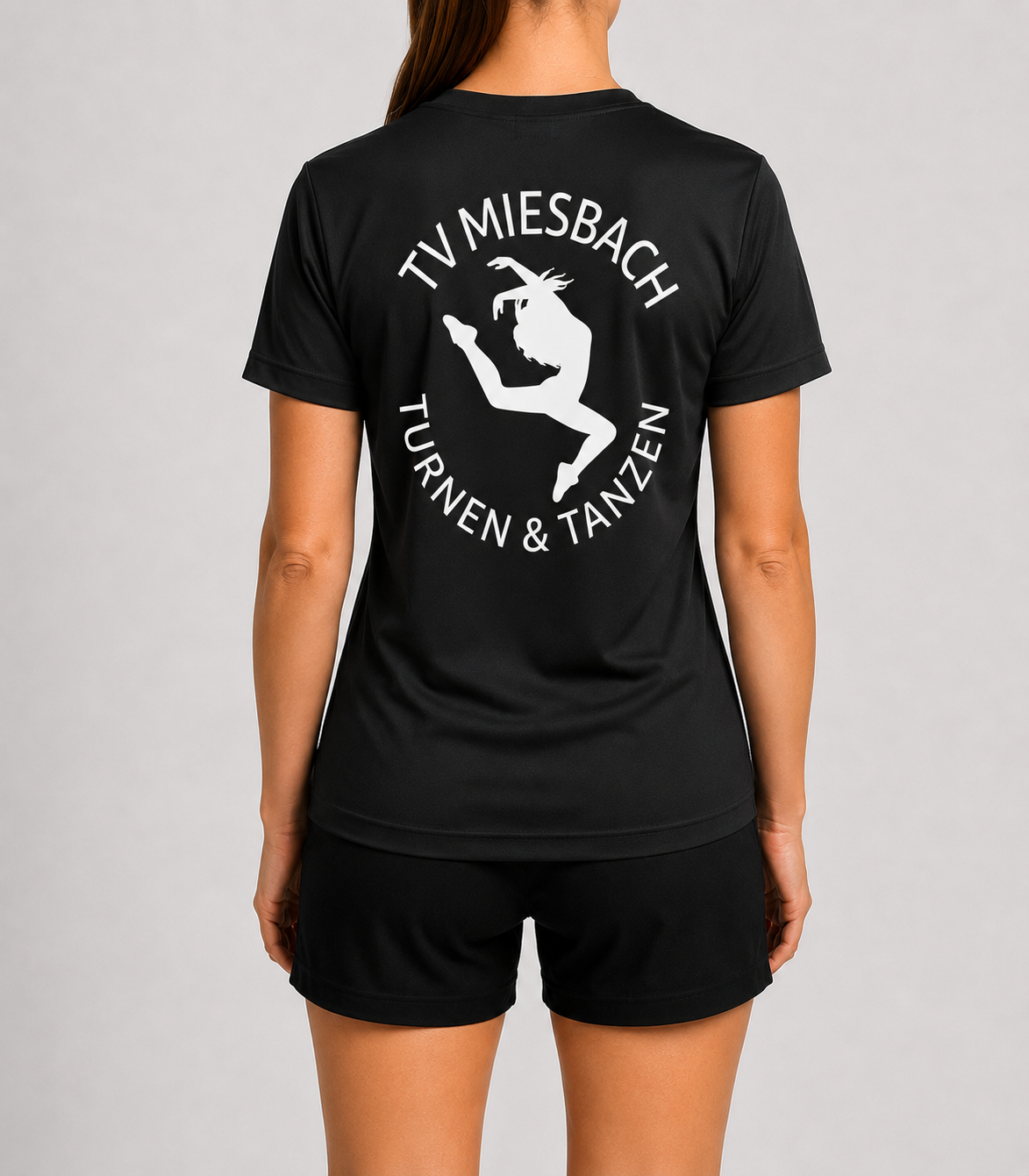 TV Miesbach Shirt schwarz hinten mit Logo