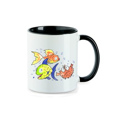 Bunte Fische Handzeichnung