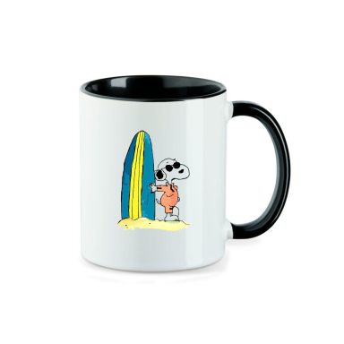Snoopy Surfbrett Handzeichnung