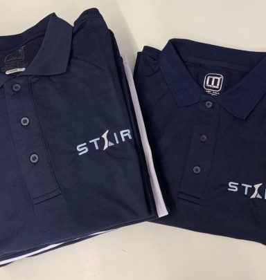 Stick auf Poloshirt